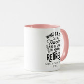 Nachwuchslehrer Leiter Schulversicherung Custom Tasse (VorderseiteRechts)