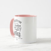 Nachwuchslehrer Leiter Schulversicherung Custom Tasse (Vorderseite Links)