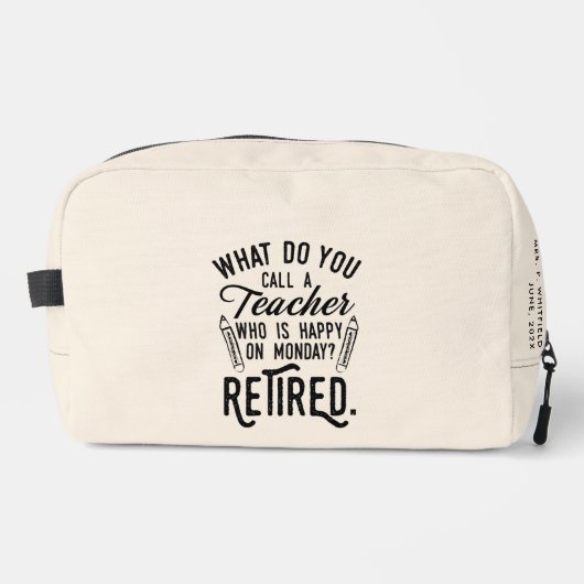 Nachwuchslehrer Leiter Schulversicherung Custom Waschbeutel (Vorderseite)