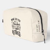 Nachwuchslehrer Leiter Schulversicherung Custom Waschbeutel (Rechte Ecke)