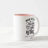 Nachwuchslehrer Leiter Schulversicherung Custom Zweifarbige Tasse (VorderseiteRechts)