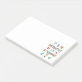 Nachwuchswissenschaftler in Ausbildung für junge W Post-it Klebezettel (angewinkelt)