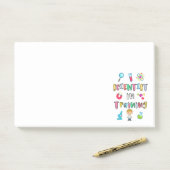 Nachwuchswissenschaftler in Ausbildung für junge W Post-it Klebezettel (Auf Schreibtisch)