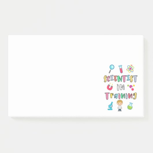 Nachwuchswissenschaftler in Ausbildung für junge W Post-it Klebezettel (Vorderseite)