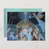 nacimiento de jesus feiertagspostkarte (Vorne/Hinten)