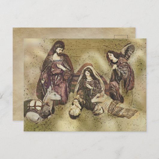 nacimiento feiertagspostkarte (Vorne/Hinten)