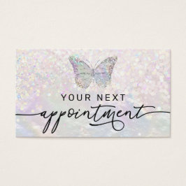 Nacke-Schmetterling-Imitate Glitzer-Terminkarte