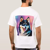 Nacken- oder Crew-Nacken; kurz T-Shirt (Rückseite)