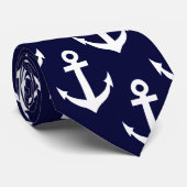 Nackenband mit Ankermuster der Marine Krawatte (Gerollt)