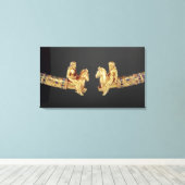 Nackenring in Form von Scythian-Pferden Leinwanddruck (Insitu (Holzboden))