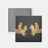 Nackenring in Form von Scythian-Pferden Magnet (Vorderseite/Rückseite)