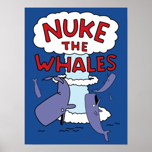 Nackt die Wale Poster (Vorne)