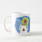 Nackte Santa Claus 2-seitige Tasse (Links)