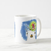 Nackte Santa Claus 2-seitige Tasse (VorderseiteRechts)