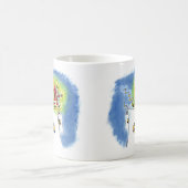 Nackte Santa Claus 2-seitige Tasse (Mittel)