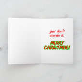 Nackte Weihnachtskarte Feiertagskarte (Innenseite)