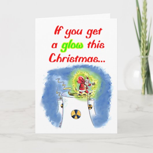 Nackte Weihnachtskarte Feiertagskarte (Vorderseite)