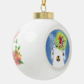 Nackte Weihnachtsmannschaft Keramik Weihnachtsbäll Keramik Kugel-Ornament (Links)