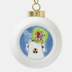Nackte Weihnachtsmannschaft Keramik Weihnachtsbäll Kugel-Ornament