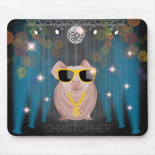 Nacktes Meerschweinchen Mousepad (Vorne)