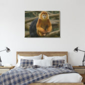 Nacktfresser Affe in der Waldhütte Leinwanddruck (Insitu (Schlafzimmer))
