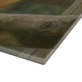 Nacktfresser Affe in der Waldhütte Schneidebrett (Ecke)