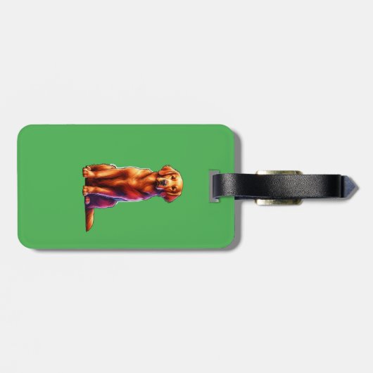 Nackthund Gepäckanhänger (Rückseite horizontal)