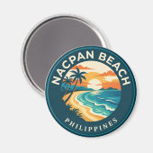 Nacpan Beach Philippinen Magnet (Vorderseite/Rückseite)