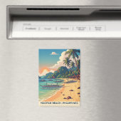 Nacpan Beach Philippines Travel Magnet (In Situ (Geschirrspüler))