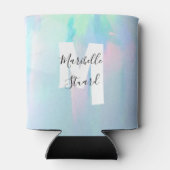 Nacre Küste tropischen eleganten Strand Monogram C Dosenkühler (Rückseite)