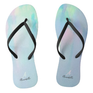Nacre Küstentropen schöne coole Monogramm Badesandalen