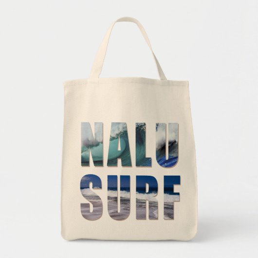 Nacu-Surf Tropical Waves Beach Bag Tragetasche (Vorne)