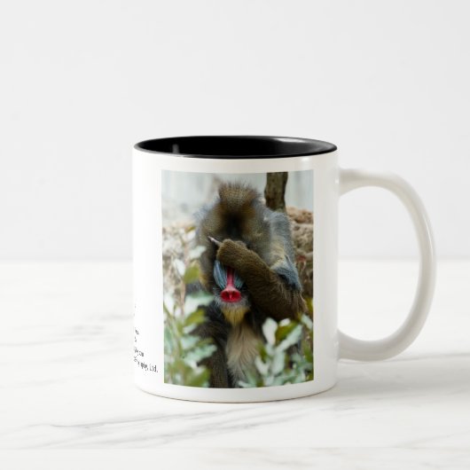 Nada-Affe #160 Zweifarbige Tasse (Rechts)