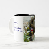 Nada-Affe #61 Zweifarbige Tasse (Vorderseite Links)