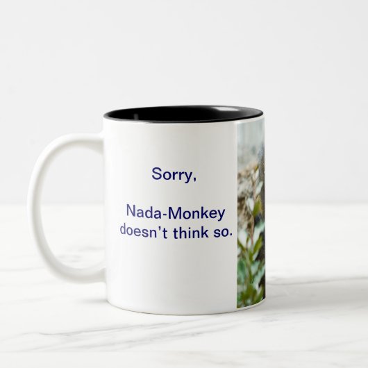 Nada-Affe #61 Zweifarbige Tasse (Links)