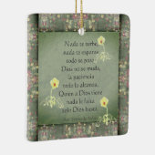 "Nada te turbe" San Teresa de Avila/Kundenfreundli Keramikornament (Rechts)