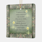 "Nada te turbe" San Teresa di Avila/Kundenfreundli Keramikornament (Links)