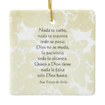 "Nada te turbe" St Teresa von Avila, Englisch/Span