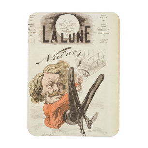 Nadar (1820-1910) Titelblatt "La Lune", Magnet