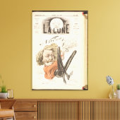 Nadar (1820-1910) Titelseite von "La Lune", veröff Leinwanddruck (Insitu (Wohnzimmer))