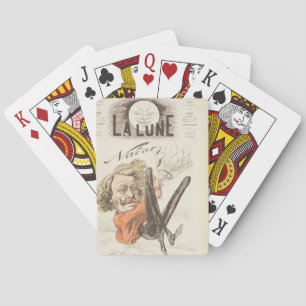 Nadar (1820-1910) Titelseite von "La Lune", veröff Spielkarten