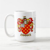 Nadeau, der Ursprung, die Bedeutung und das Wappen Kaffeetasse (Links)