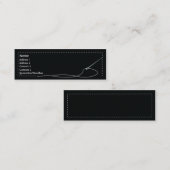 Nadel - dünn mini visitenkarte (Vorne/Hinten)