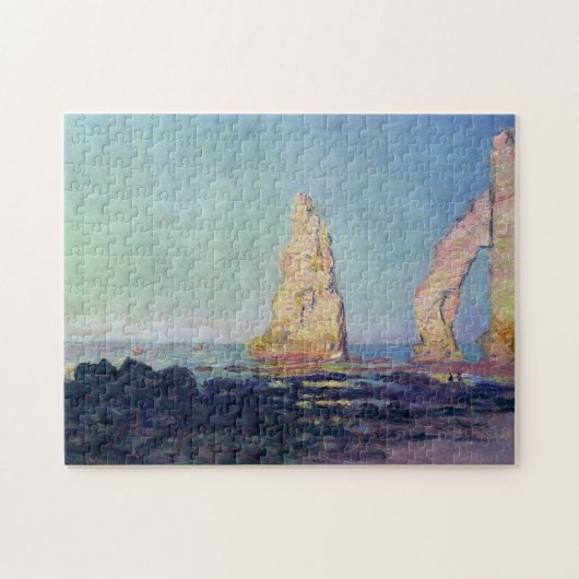 Nadel Etretat Niedrig Tide Monet Frische Pasta mac Puzzle (Horizontal)