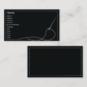 Nadel - Geschäft Visitenkarte (Vorne/Hinten)