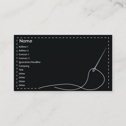 Nadel - Geschäft Visitenkarte (Vorderseite)