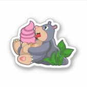 Nadel mit Waffeleis Aufkleber (Vorderseite)