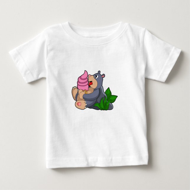 Nadel mit Waffeleis Baby T-shirt (Vorderseite)