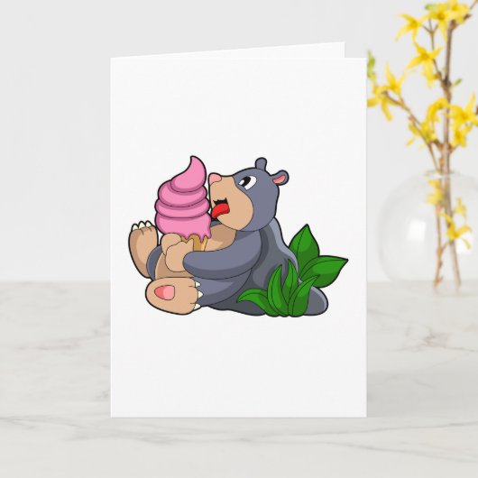 Nadel mit Waffeleis Karte (Gelbe Blume)