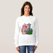 Nadel mit Waffeleis Sweatshirt (Vorne ganz)